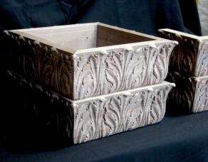 Square Acanthus Column Capitals