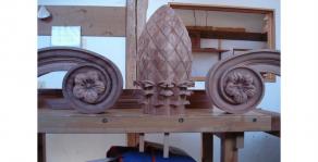 Mahogany Door Pediment