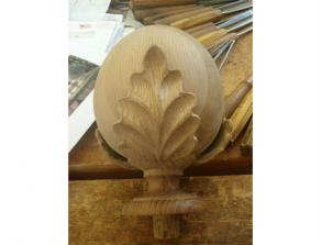 Carved Acanthus Finial